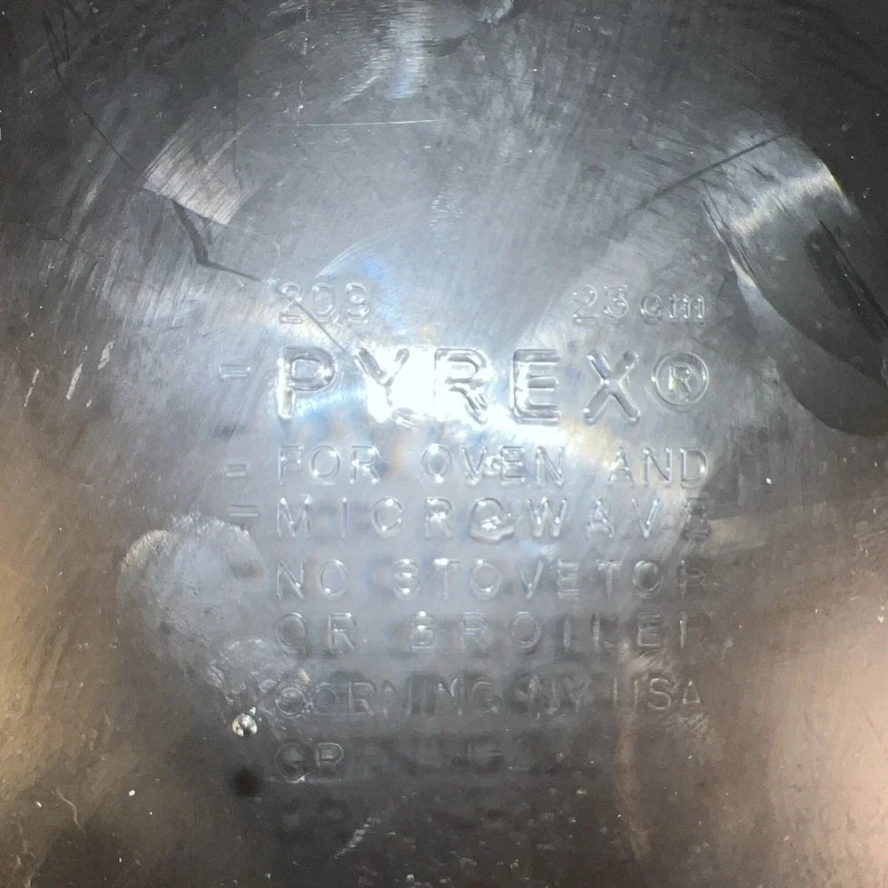 3 Vintage Pyrex Pie‎ Plates Marked 209 Clear Glass